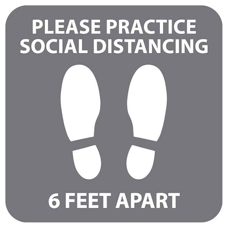 Please Practice Social Distancing, Gray, 15, 8450GY